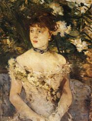 Berthe Morisot Young Woman in Evening Dress Norge oil painting art